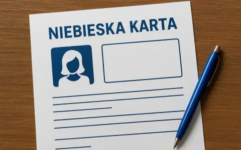 Niebieska karta z ikoną kobiety i polami do wypełnienia. Dokument ten może być kluczowy w ustalaniu konsekwencji dla sprawcy przemocy.