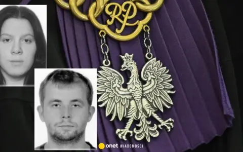 Dwie twarze, jedna z długimi włosami, druga z krótkimi, obok orła na todze sędziowskiej. Czy to nowy rejestr przestępców seksualnych?