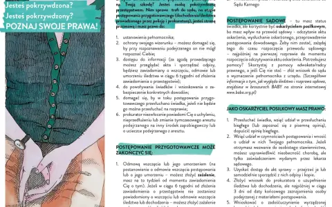 Pokrzywdzona osoba ma prawa w postępowaniu przygotowawczym: ustanowienie pełnomocnika, ochronę wizerunku, dostęp do informacji i inne.