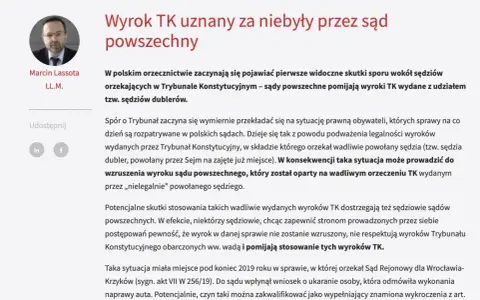 Sądy powszechne pomijają wyroki TK wydane z udziałem tzw. sędziów dublerów, co może prowadzić do wzruszenia wyroków sądów. To jeden z rodzajów wyroków w postępowaniu karnym, który budzi kontrowersje.