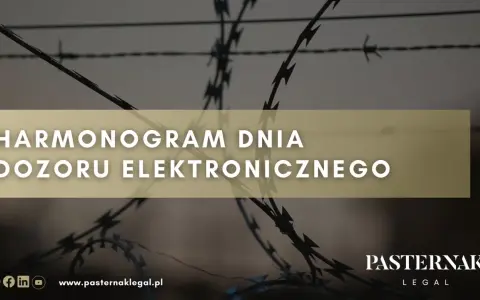 Wniosek o zmianę godzin dozoru elektronicznego wzór. Harmonogram dnia dozoru elektronicznego. Pasternak Legal.