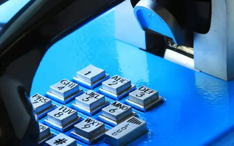 Klawiatura telefonu z cyframi i literami. Czy można dzwonić do aresztu śledczego?